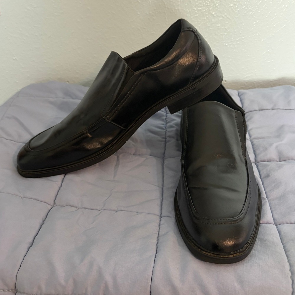 Goodfellow & Co Mens Black Slip On Loafers Dress Shoes Size 12 Workwear Preppy